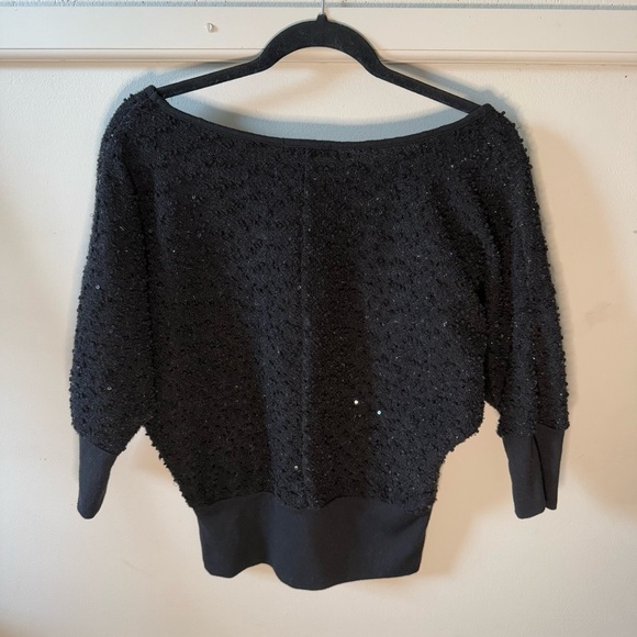 XXI Sparkle Sequin Sweater Top Tight Waist Band - Picture 4 of 7